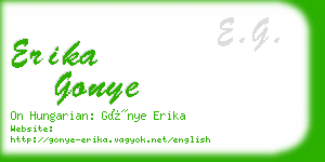 erika gonye business card